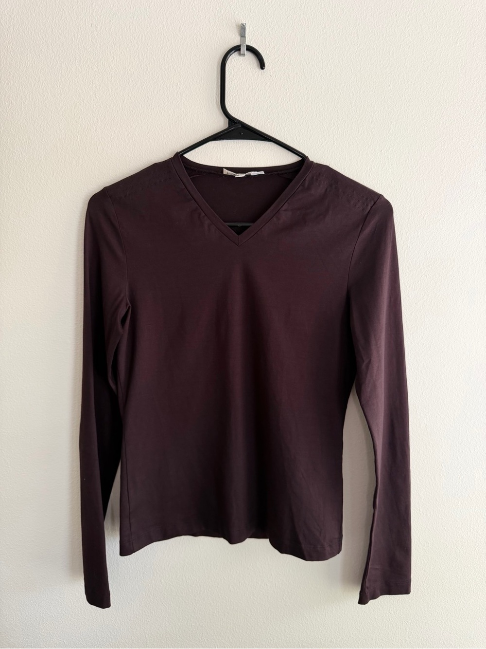Vintage 1990’s / Y2K Jil Sander V Neck Long Sleeved Top in Brown